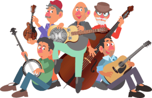 Royalty Free Bluegrass Music Band
