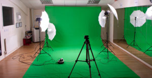 Green Screen With Lighting Kit
